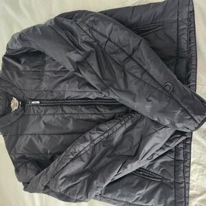 Harley-Davidson Black Quilted Puffer Jacket